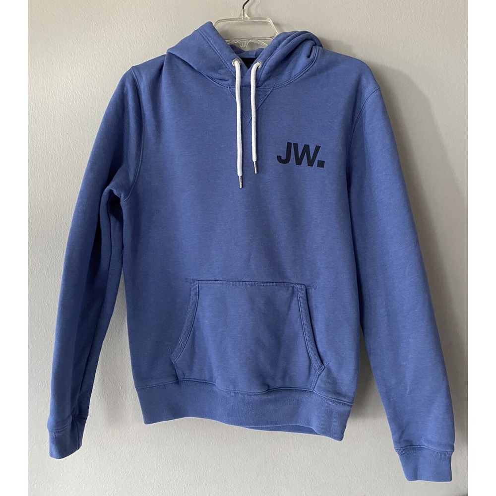 Jack Wills Small Blue Hoodie Pullover Sweater Embroidered Fabulously British